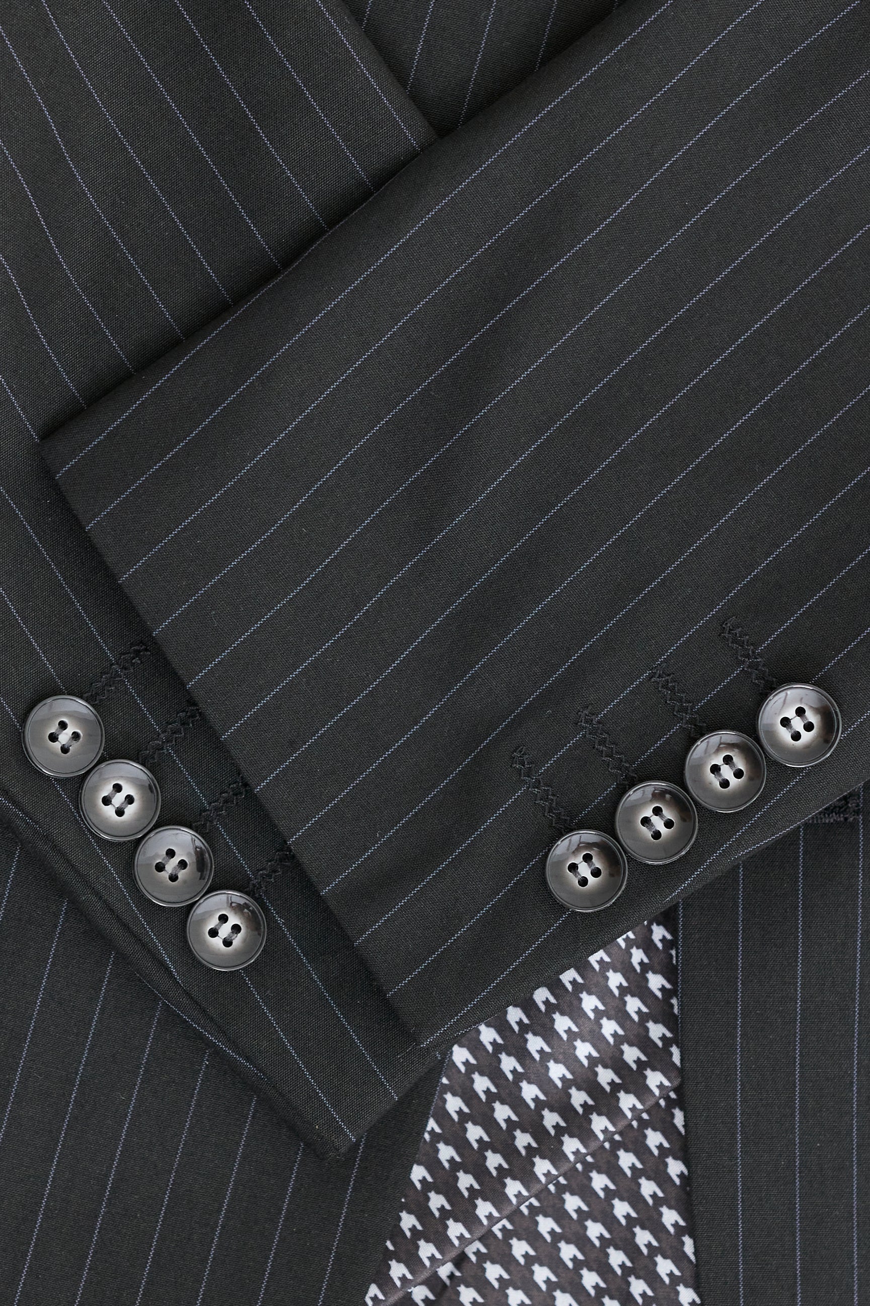 Mens Black 3 Piece Pinstripe Suit Mens Black 3 Piece Pinstripe Suit