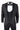 Mens Paisley Tuxedo Blazer And Waistcoat Brocade Dinner Jacket Satin Black Fit - No Trousers