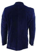 Mens Velvet Blazer Suit Jacket 2 Button Dinner Smart Casual Formal Tailored Fit