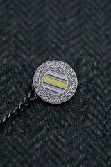 Thomas - Men's Olive Green Classic Herringbone Tweed Blazer