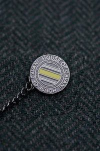 Thomas - Men's Olive Green Classic Herringbone Tweed Blazer