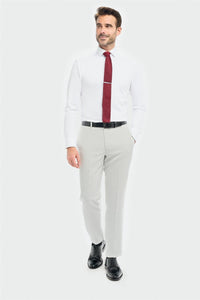 Tropez - Men's Grey Formal Trousers