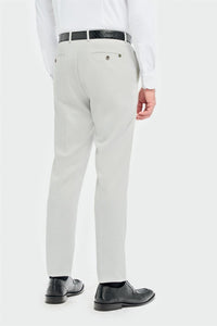 Tropez - Men's Grey Formal Trousers