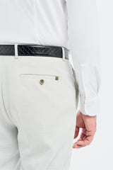 Tropez - Men's Grey Formal Trousers