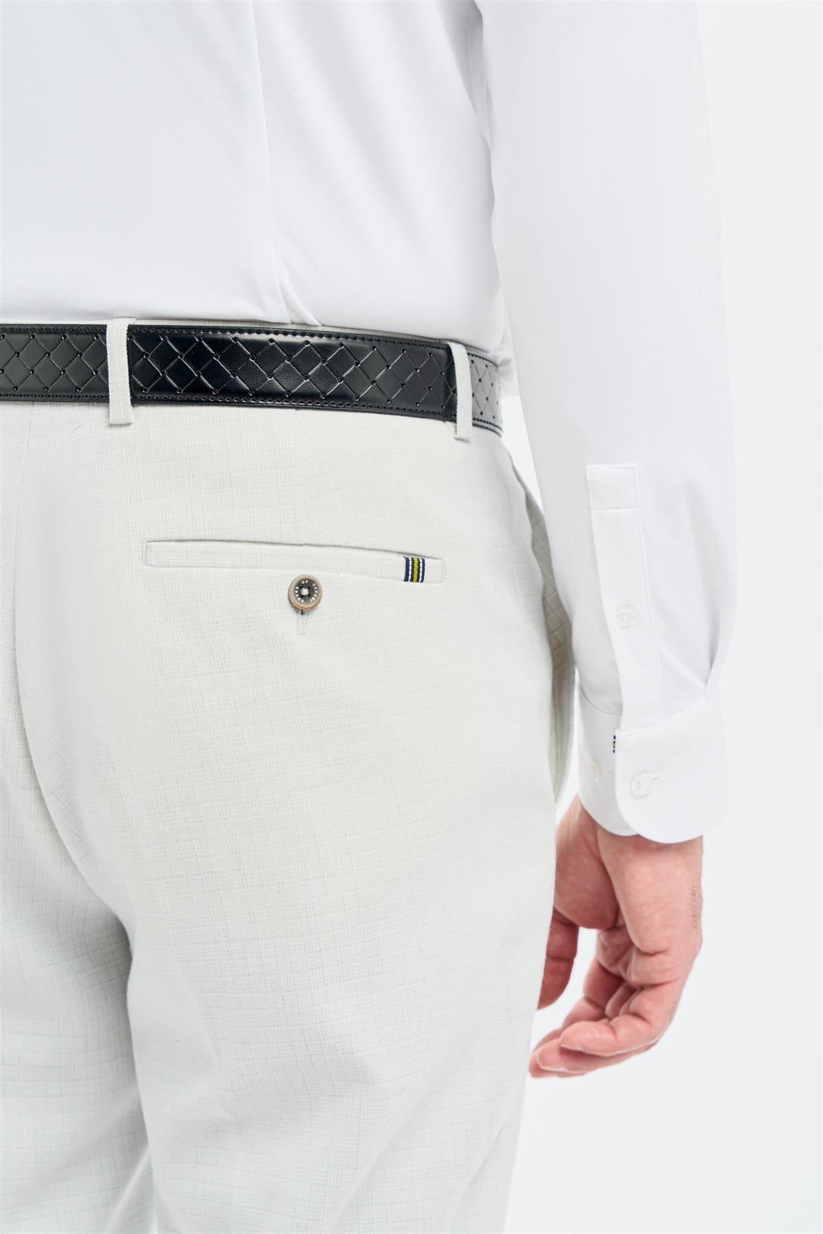 Tropez - Men's Grey Formal Trousers