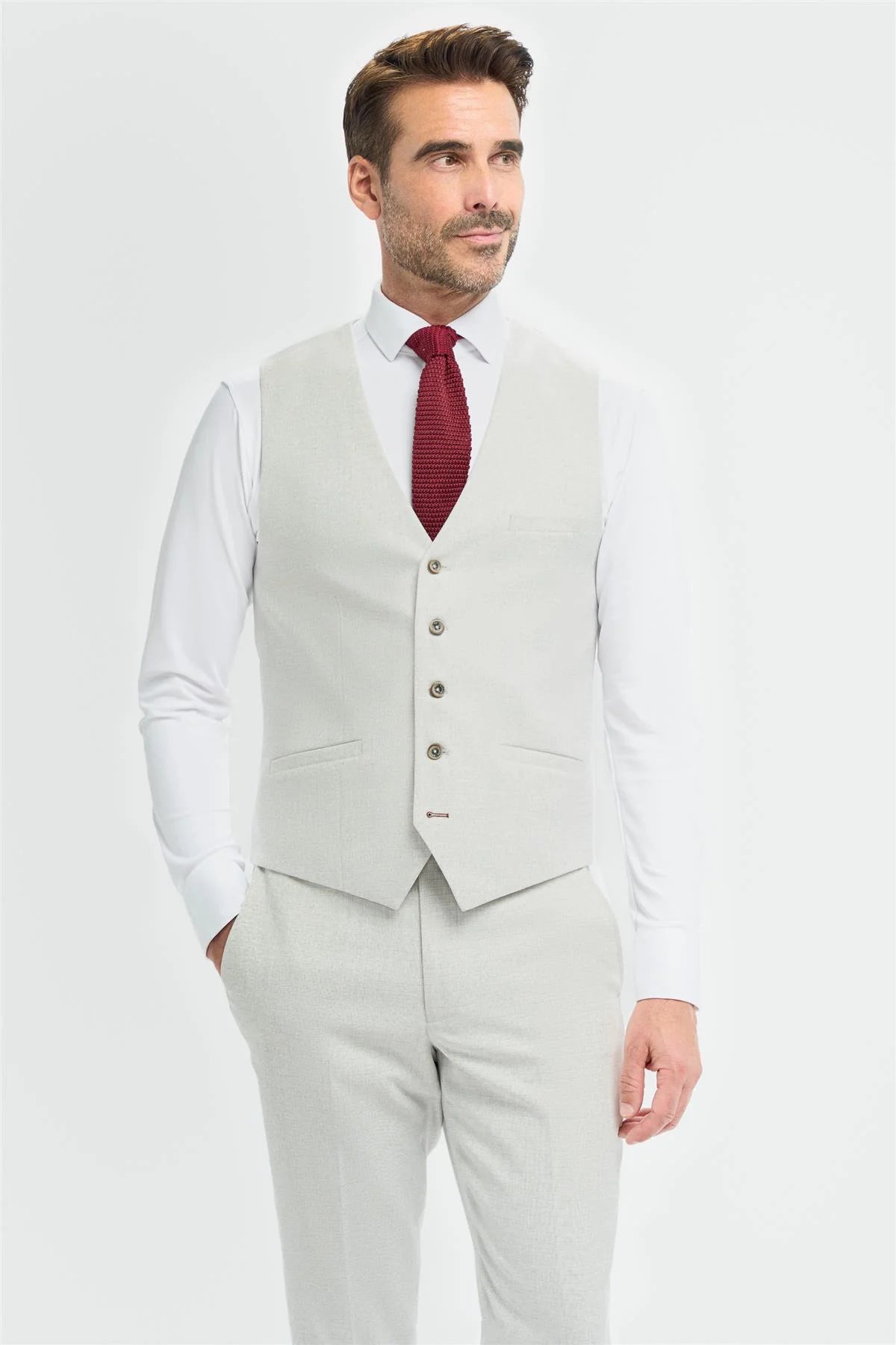 Tropez - Men's Grey Waistcoat