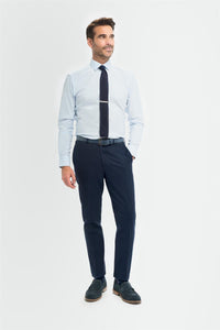 Tropez - Men's Navy Formal Trousers