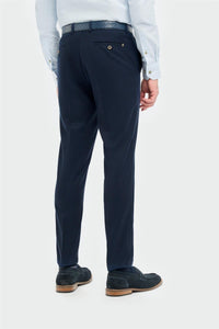 Tropez - Men's Navy Formal Trousers
