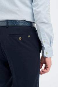Tropez - Men's Navy Formal Trousers