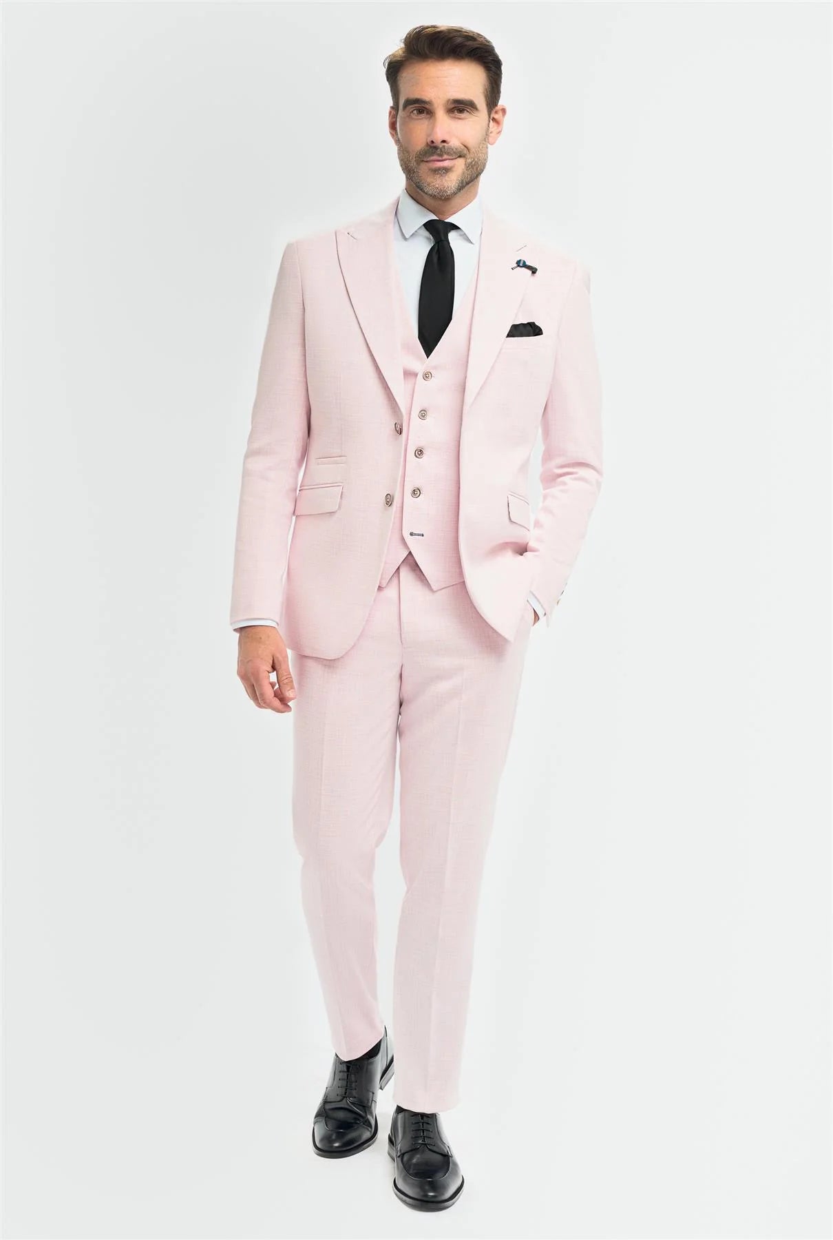 Tropez - Men's Pink Tailored Fit Blazer Tropez - Men's Pink Tailored Fit Blazer