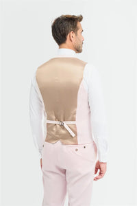 Tropez - Men's Pink Waistcoat