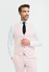 Tropez - Men's Pink Waistcoat
