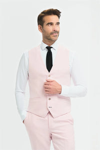 Tropez - Men's Pink Waistcoat