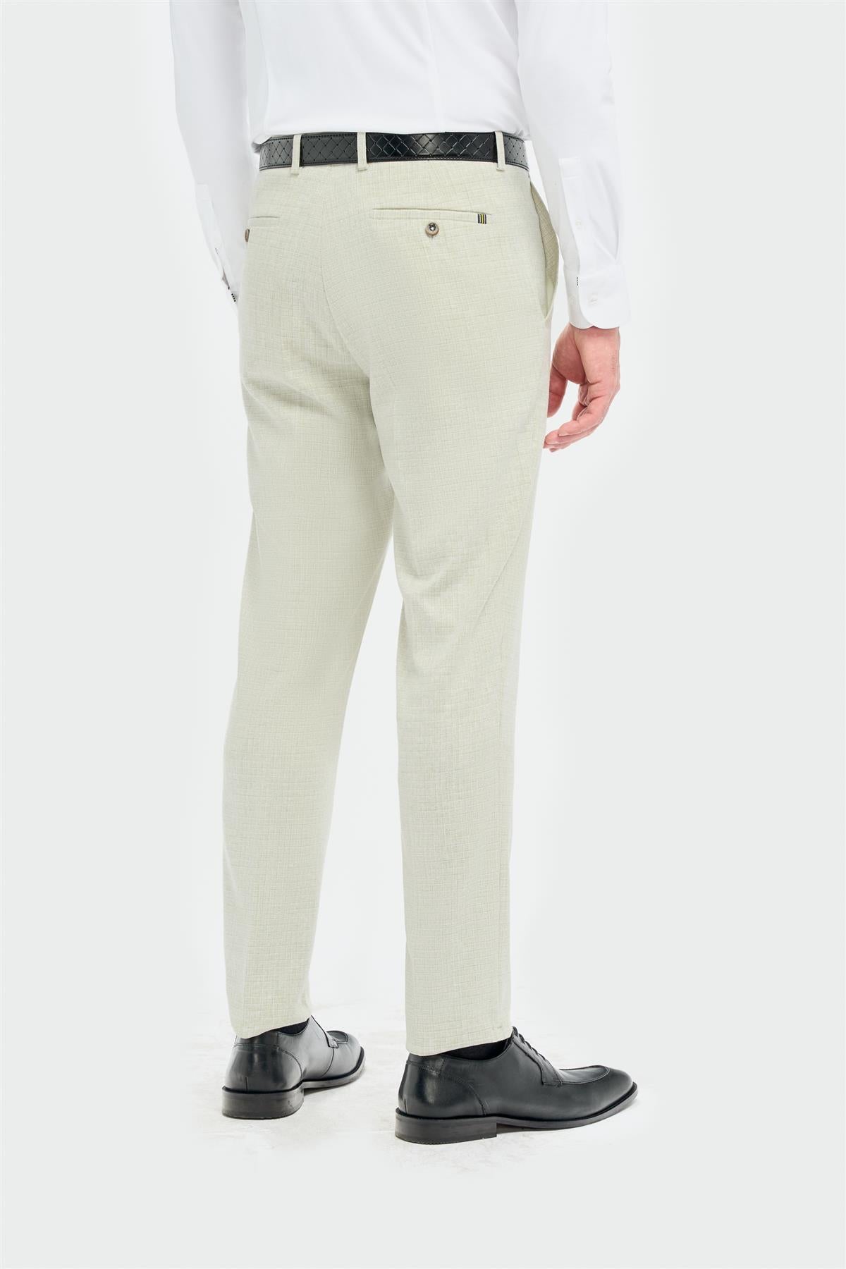 Tropez - Men's Sage Green Formal Trousers
