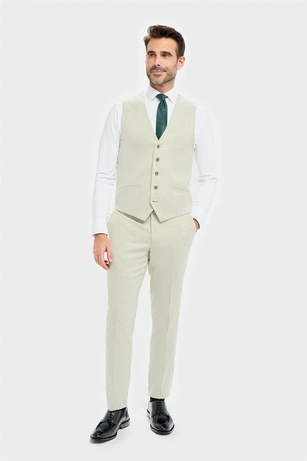 Tropez - Men's Sage Green Waistcoat