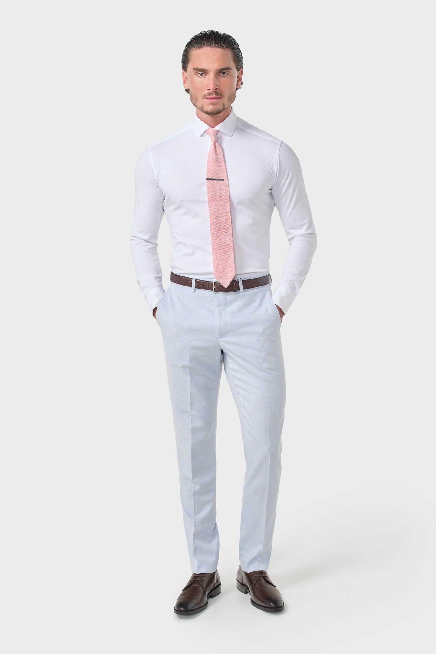 Tropez - Men's Sky Blue Formal Trousers
