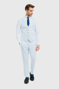 Tropez - Men's Sky Blue Waistcoat