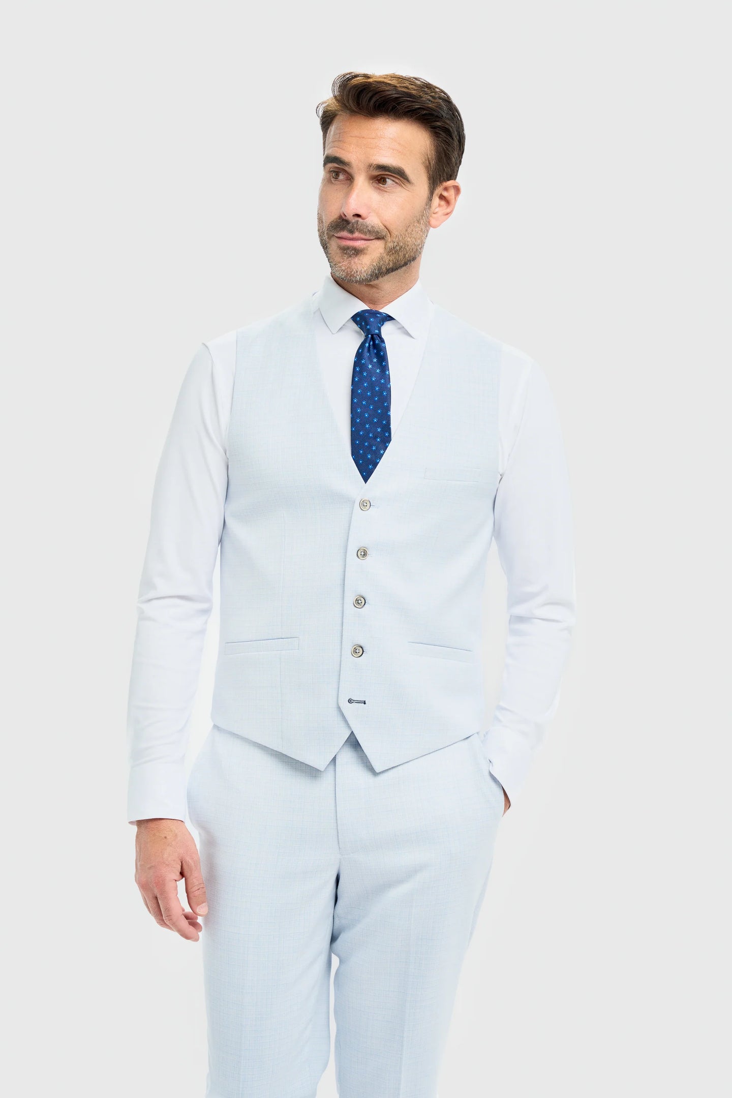 Tropez - Men's Sky Blue Waistcoat