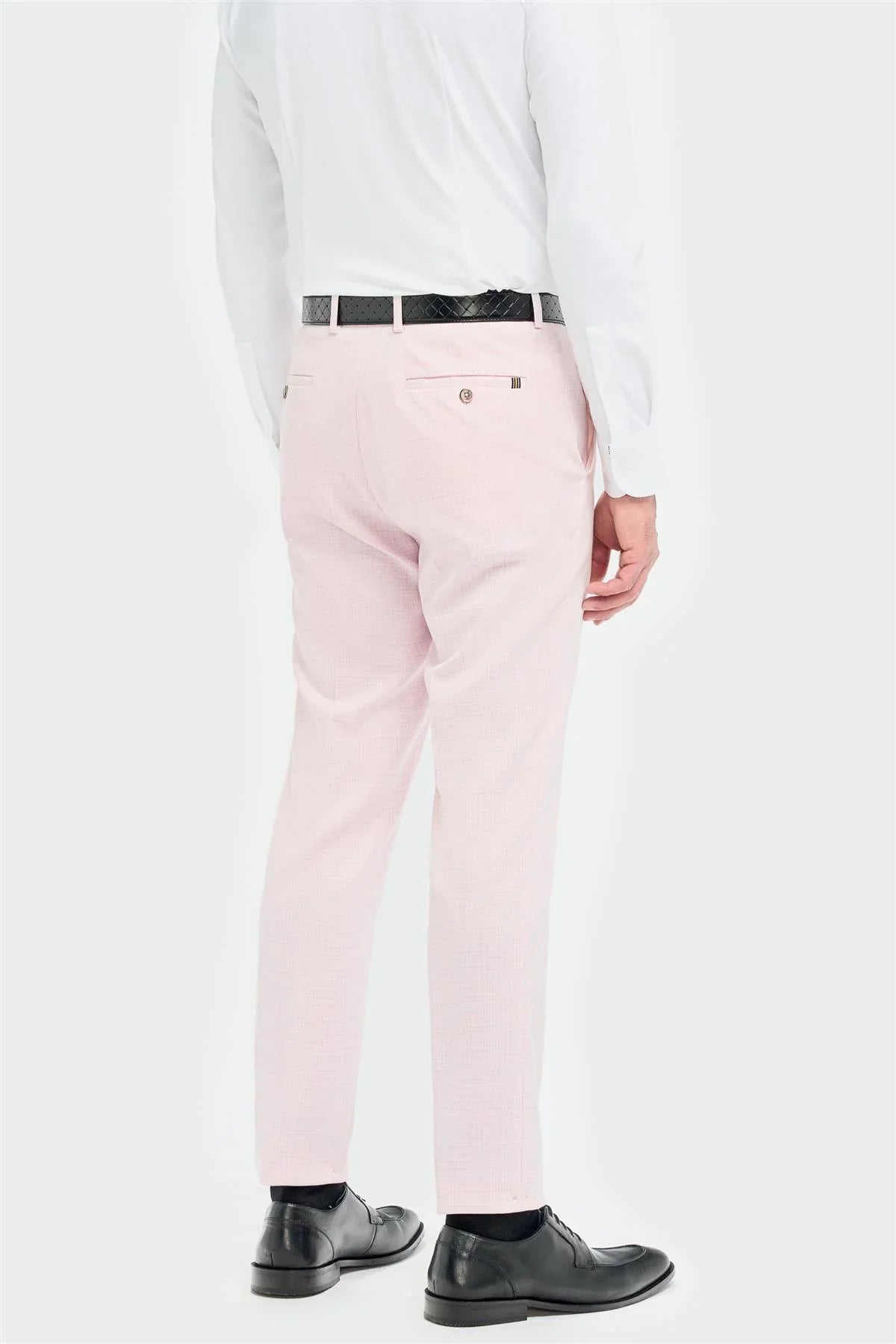 Tropez - Men's 3 Piece Pink Tailored Fit Suit Tropez - Men's 3 Piece Pink Tailored Fit Suit