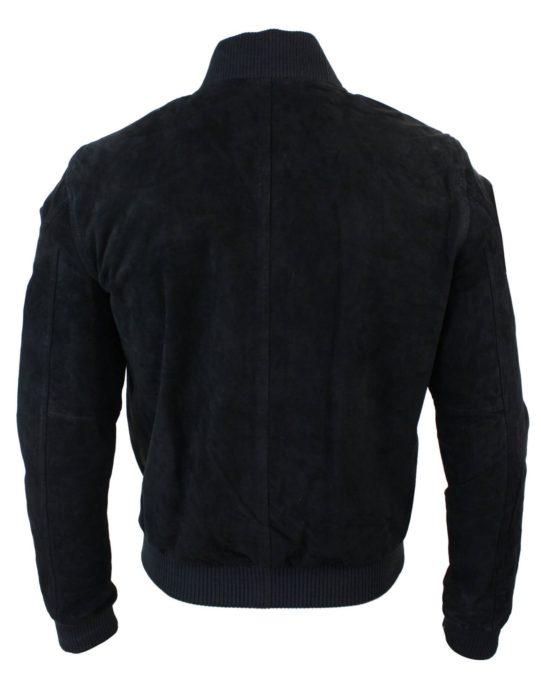 Varsity Mens Real Suede Leather Bomber College Jacket Classic