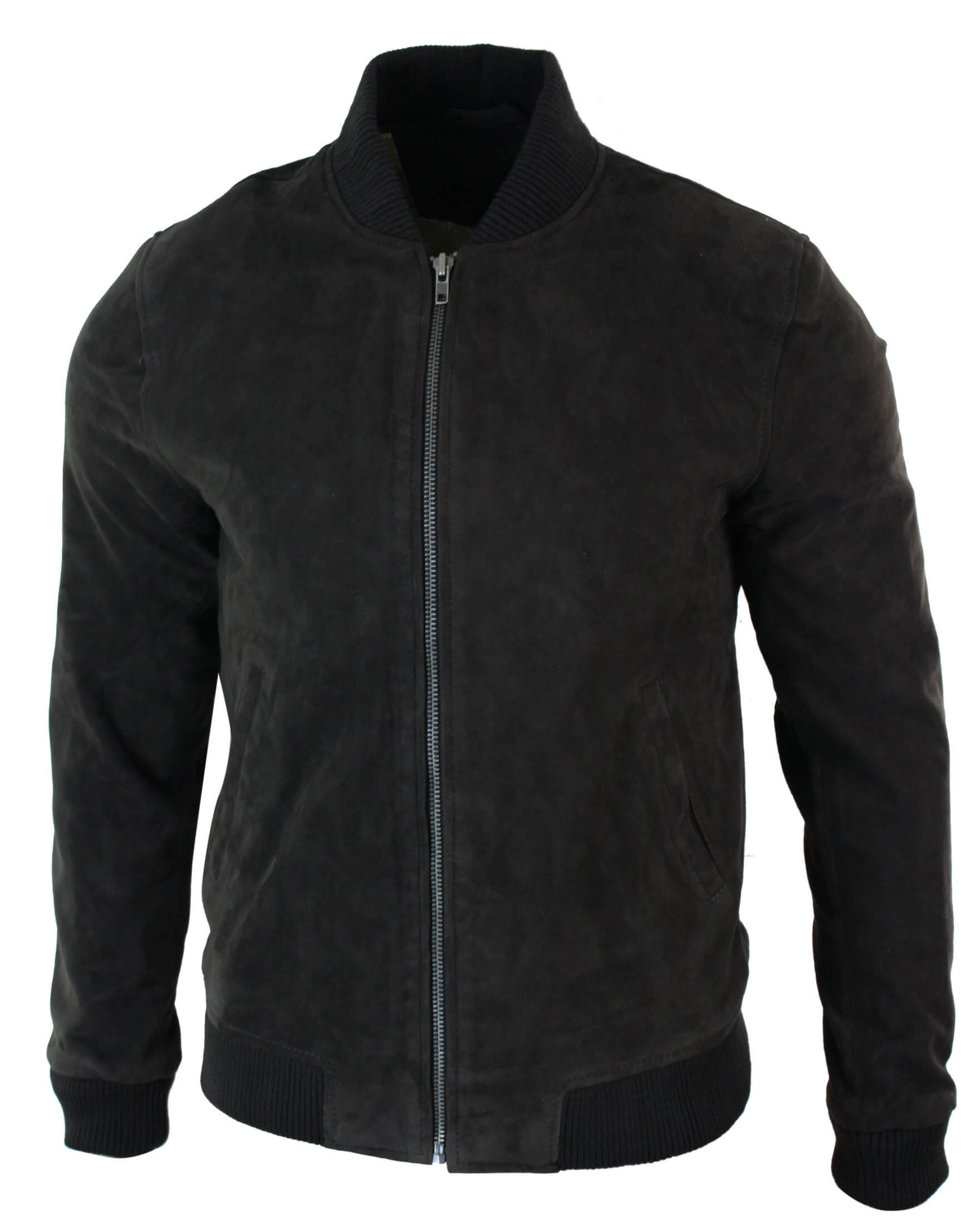 Varsity Mens Real Suede Leather Bomber College Jacket Classic