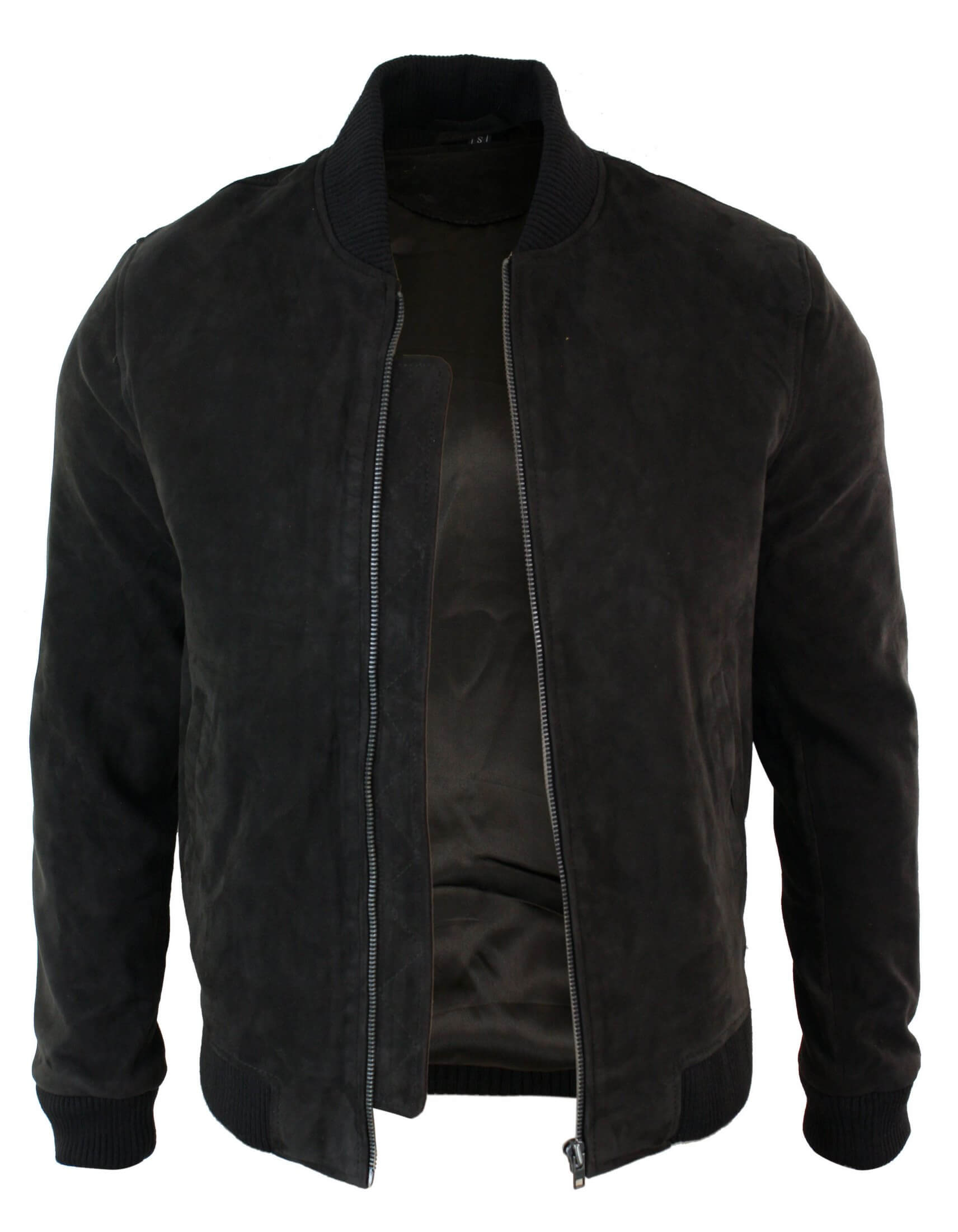 ジャケット・アウター REAL LEATHER SUEDE VARSITY JACKET Varsity Mens Real Suede Leather Bomber College Jacket Classic