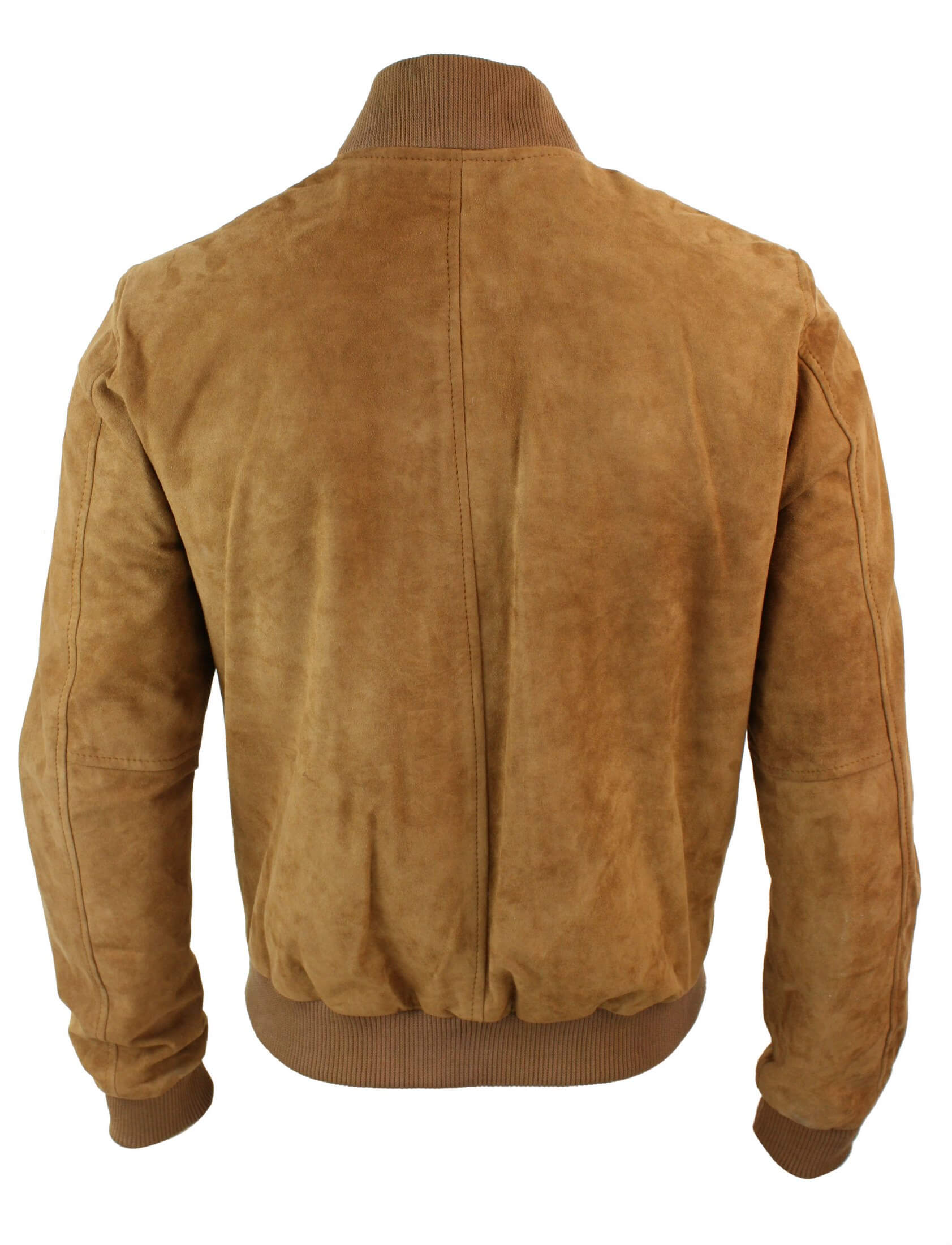 Varsity Mens Real Suede Leather Bomber College Jacket Classic