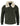 Mens Real Suede Varsity Bomber Jacket with Removable Collar - Olive Green