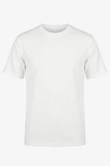White Ribbed Classic TShirt for Men