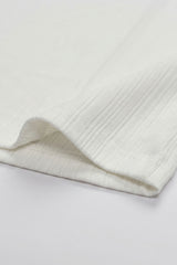 White Ribbed Classic TShirt for Men