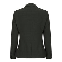 Ladies Tweed Green Check Blazer Wool Classic Hunting Jacket Vintage 1920s Retro
