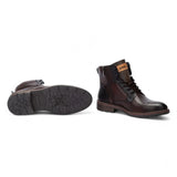 York - Men's Olmo Brown Lace Up Leather Ankle Boots