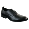 Mens Slip on Lace Smart Formal Leather PU Shoes Classic Style Retro