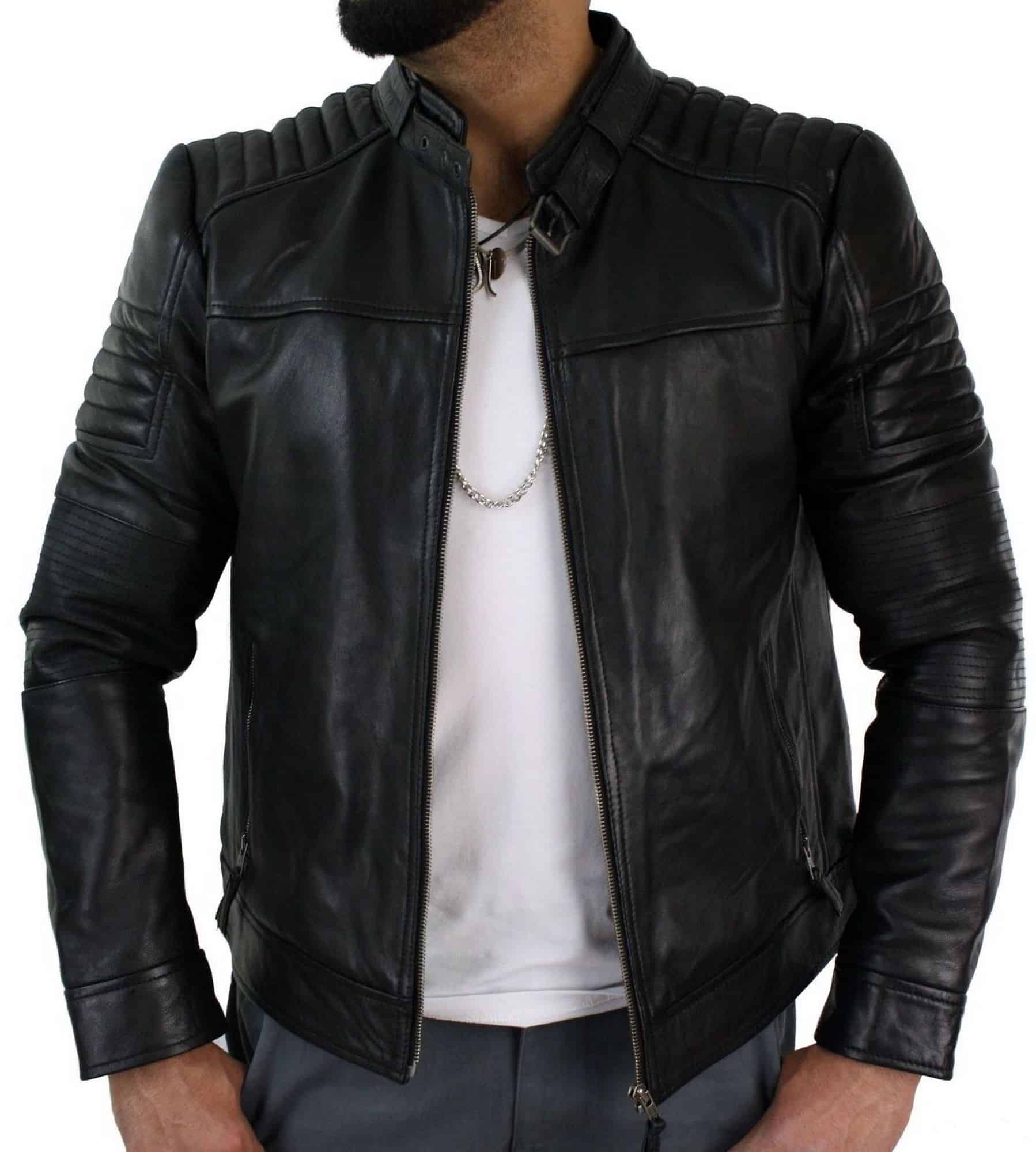 Men's Stylish real leather jacket  genuine leather jacket