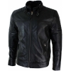 Genuine Real Leather Black Biker Mens Jacket Retro Vintage Tailored Fit UK