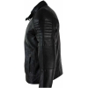 Genuine Real Leather Black Biker Mens Jacket Retro Vintage Tailored Fit UK