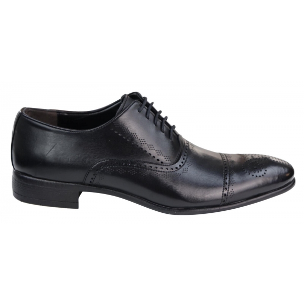 Klassische schwarze Brogue-Schuhe für Herren