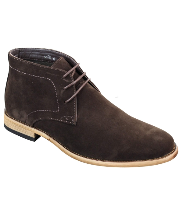 Mens PU Suede Ankle Boots