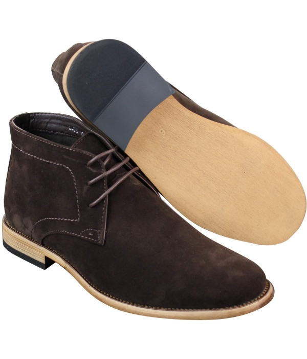 Mens PU Suede Ankle Boots