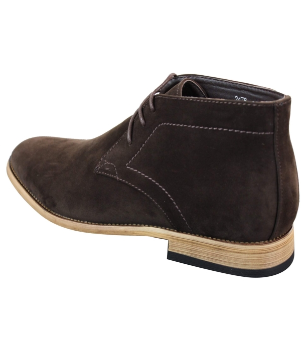 Mens PU Suede Ankle Boots