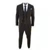 Brown Herringbone Tweed 3 Piece Suit