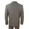 Oak-Brown Herringbone Tweed 3 Piece Suit