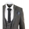 Grey Check 3 Piece Tweed Suit