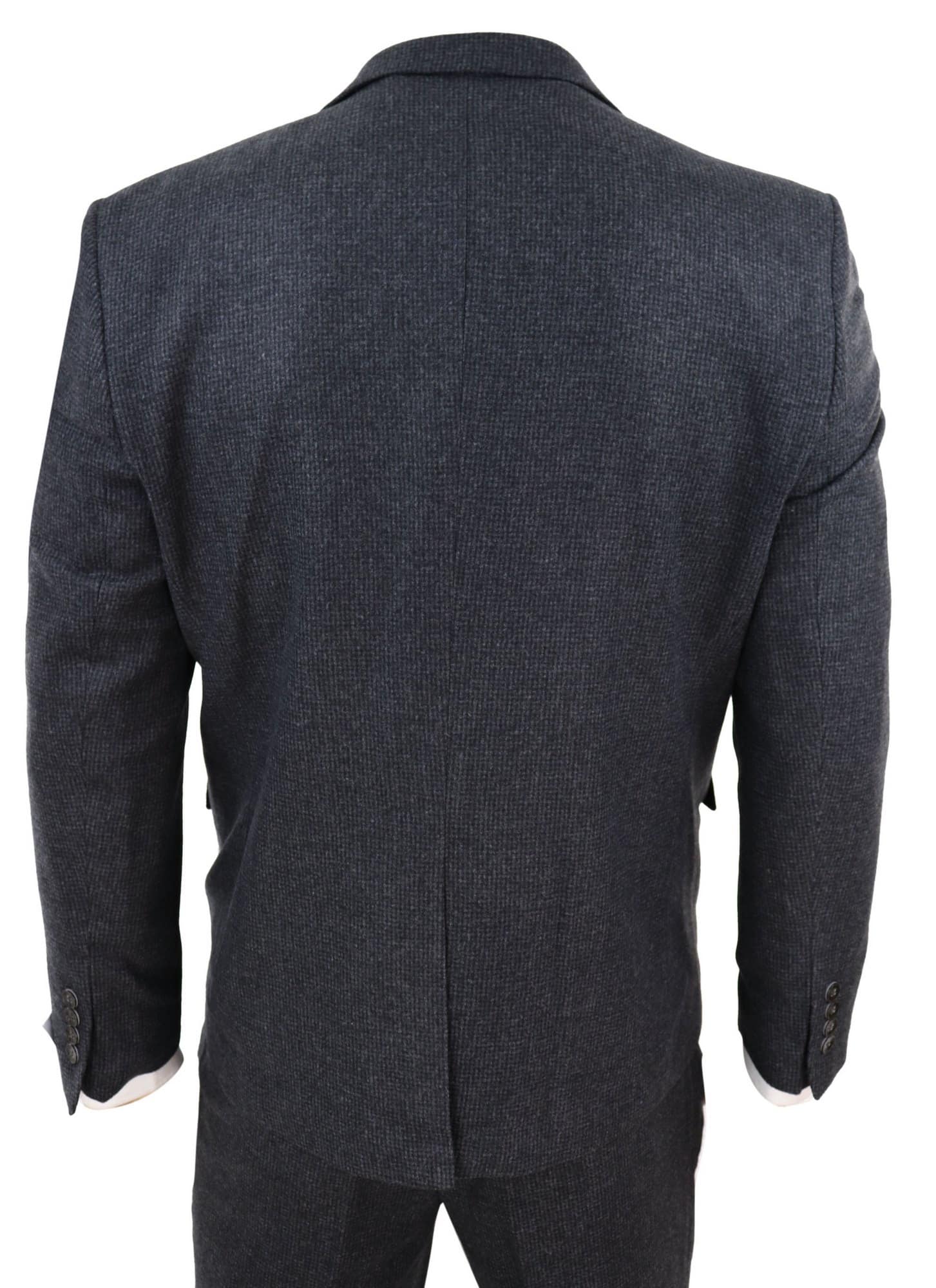 Dark Grey Tweed 3 Piece Suit: Buy Online - Happy Gentleman United