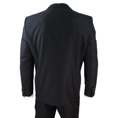 Mens Classic Black 3 Piece Suit: Buy Online - Happy Gentleman