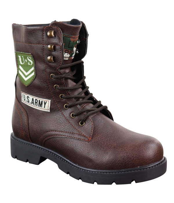 Mens U.S. Army Style Ankle Boots