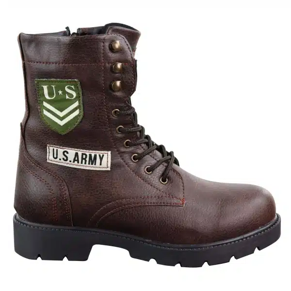 Mens U.S. Army Style Ankle Boots