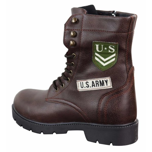 Mens U.S. Army Style Ankle Boots