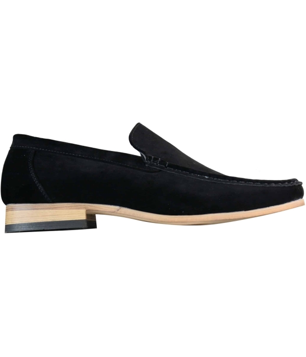 Patron 5588 Mens Smart Casual Slip On Square Suede Shoes Italian