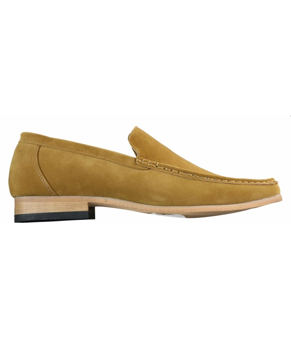 Patron 5588 Mens Smart Casual Slip On Square Suede Shoes Italian